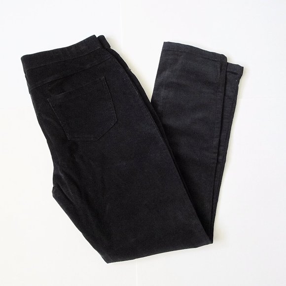 Kenneth Cole Corduroy Stretch Black Pants - Picture 1 of 5